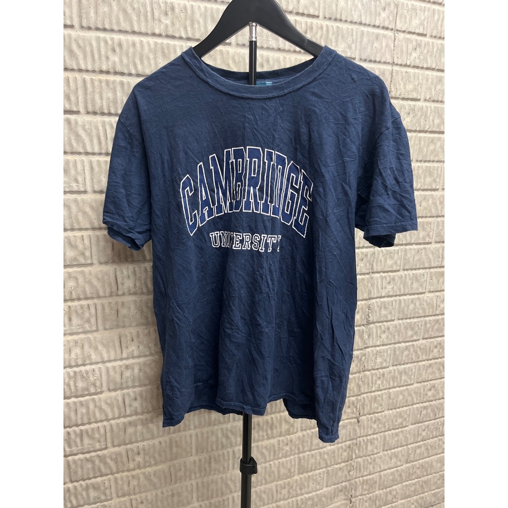 Cambridge‎ University Navy Blue Graphic T-Shirt Mens Large Official Merchandise